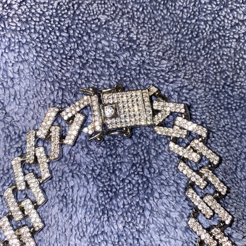 Men’s 15MM CUBAN STAINLESS STEEL NECKLACE - Picture 3 of 4